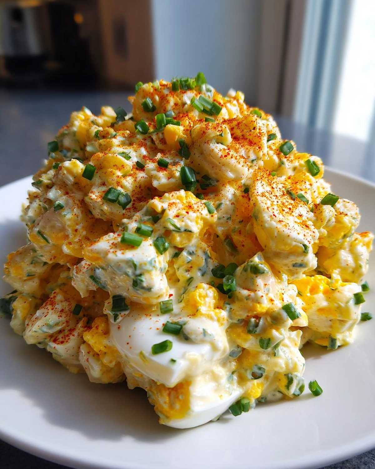 deviled egg pasta salad - detail 4