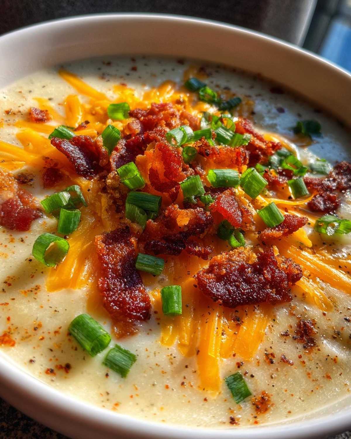 easy crockpot potato soup - detail 3