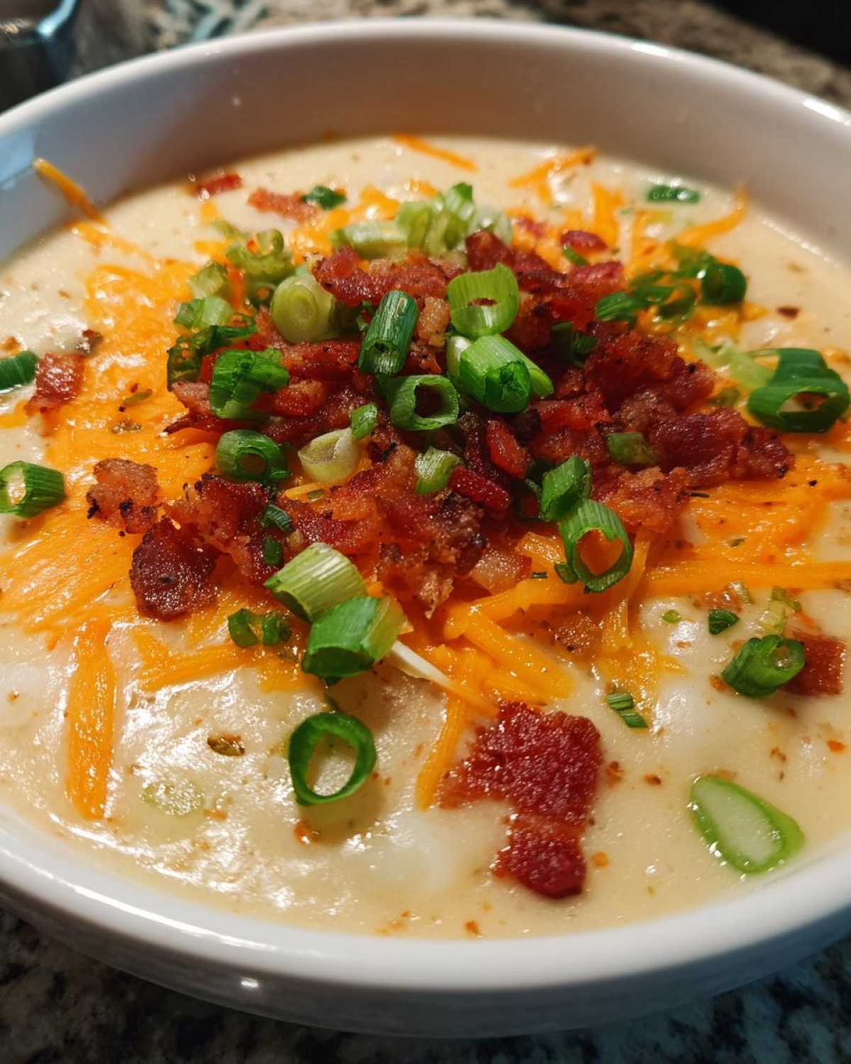 easy crockpot potato soup - detail 4