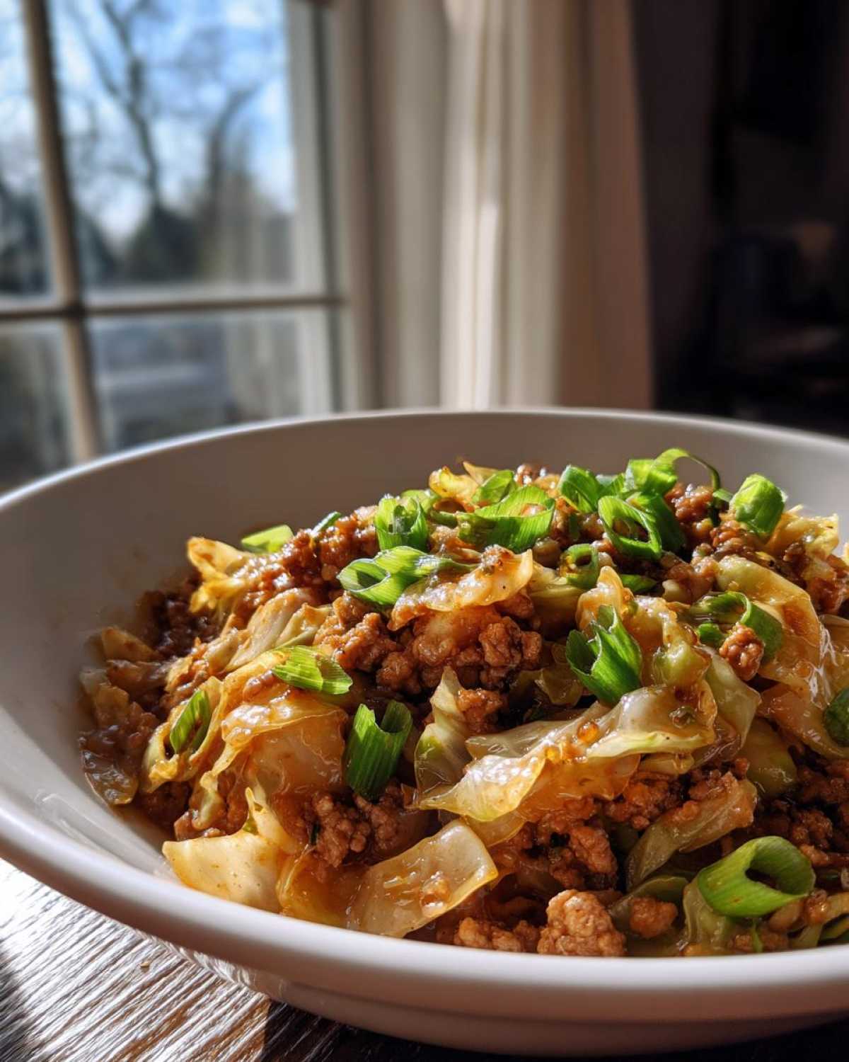 egg roll in a bowl - detail 2