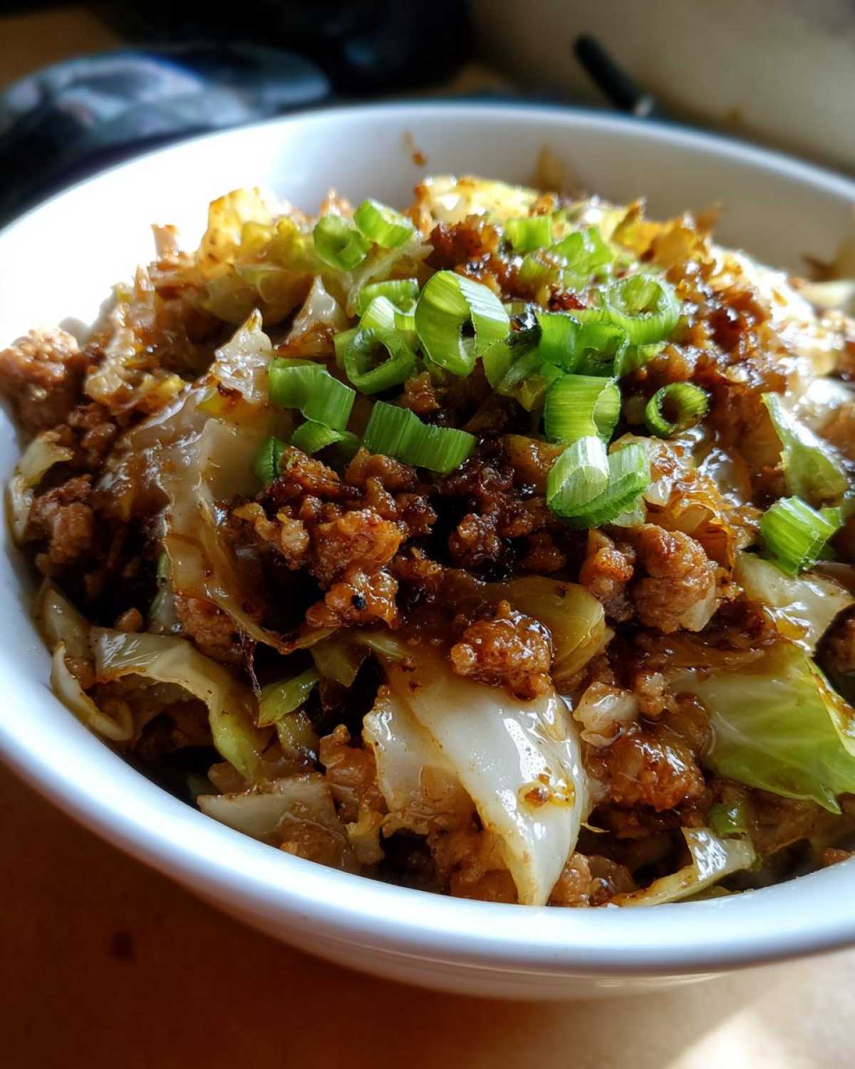 egg roll in a bowl - detail 4