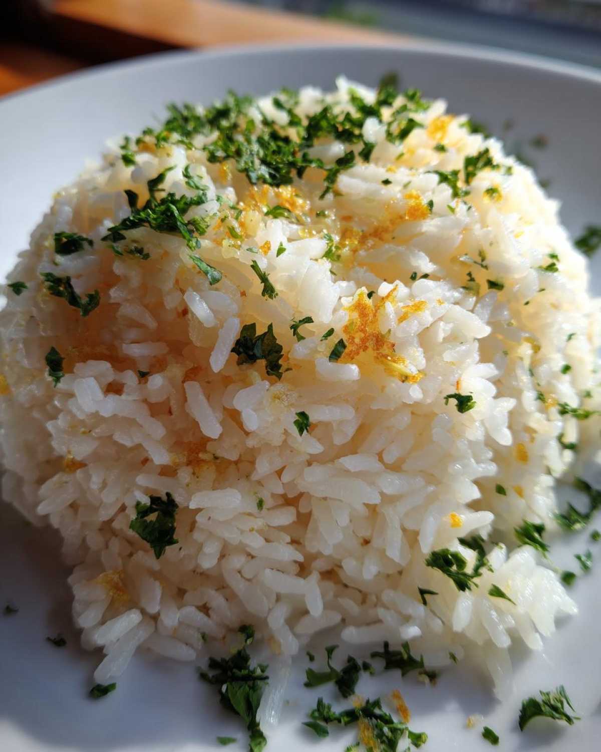 garlic butter rice - detail 2