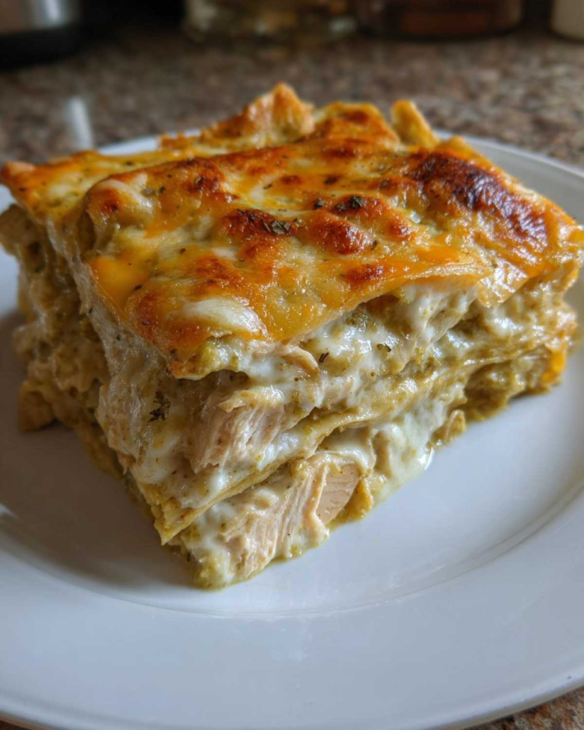 green chile chicken enchiladas - detail 2