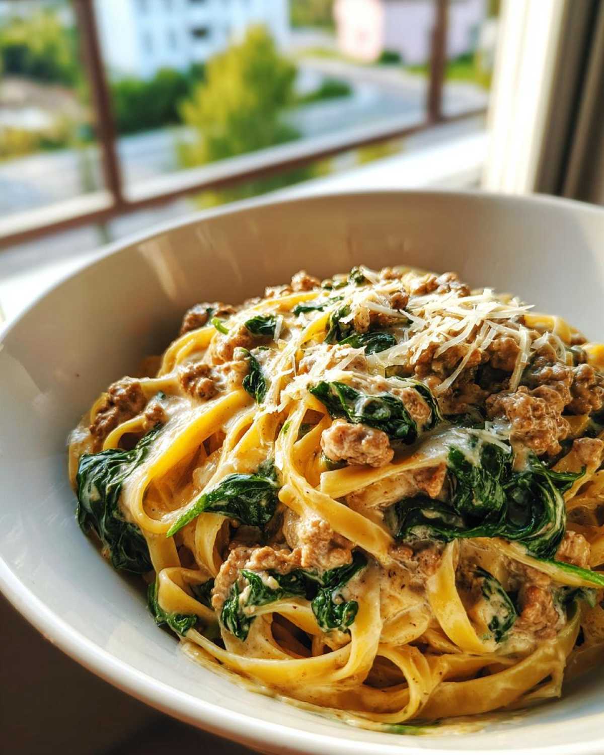 ground turkey pasta - detail 1