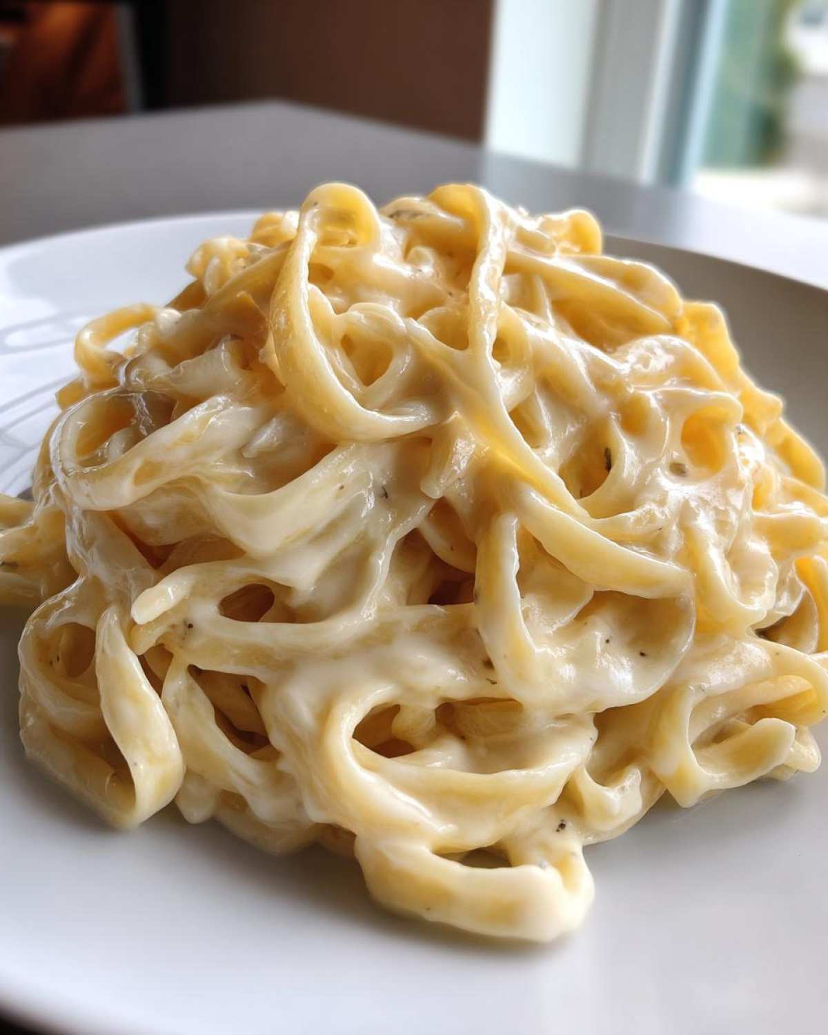 homemade alfredo sauce - detail 2