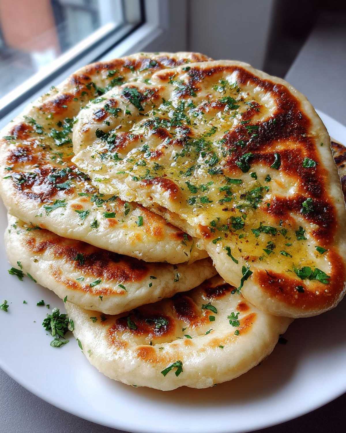 homemade naan bread - detail 3