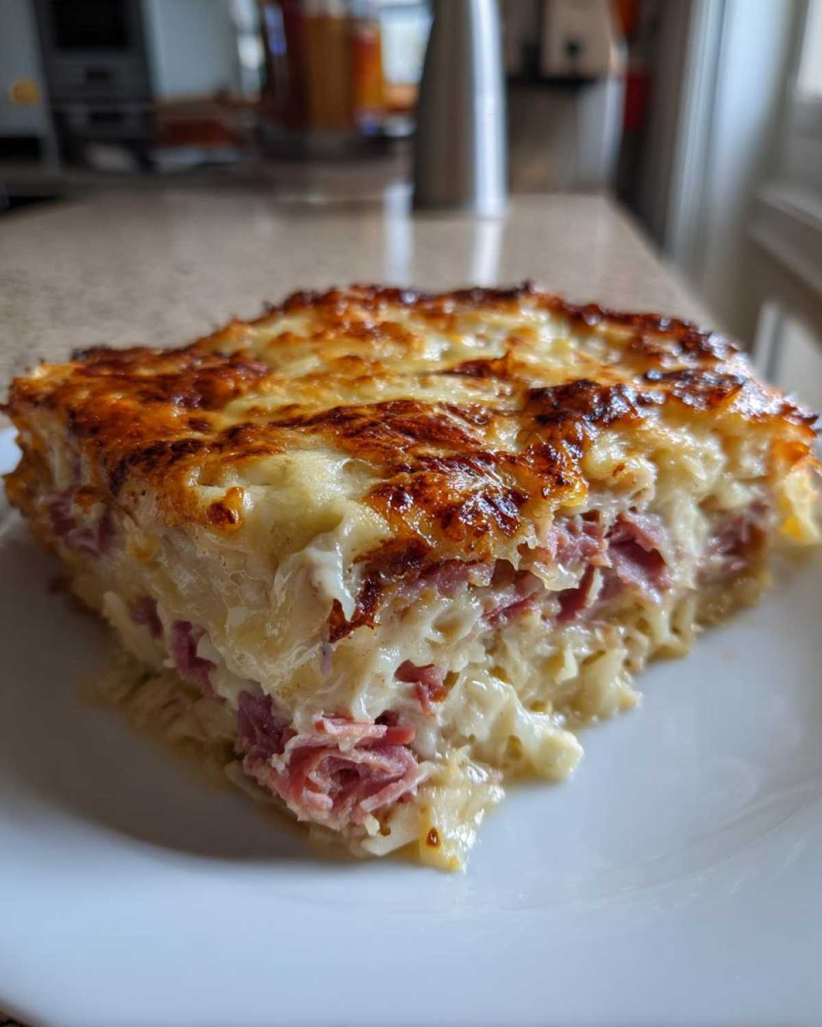 homemade reuben bake - detail 1