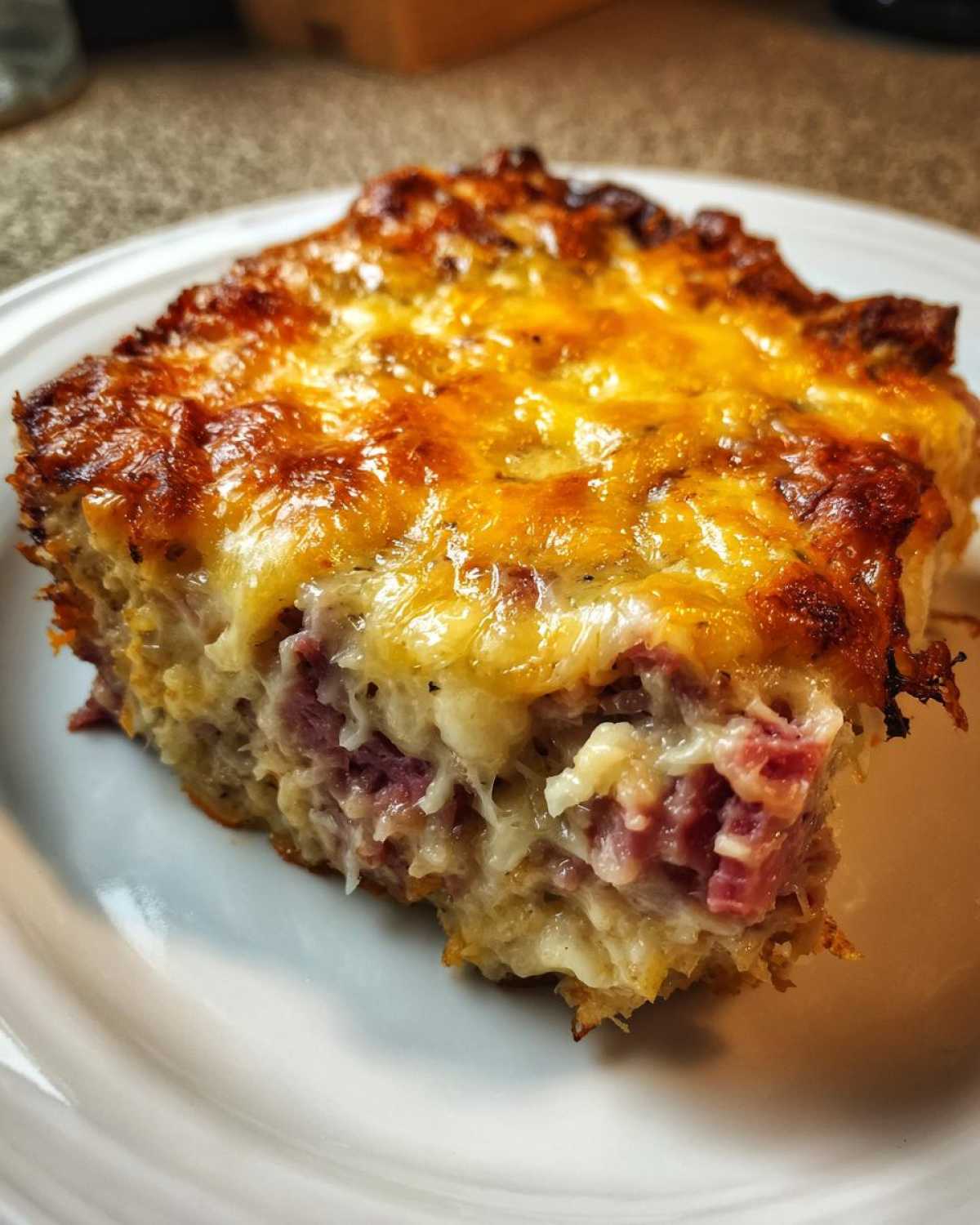 homemade reuben bake - detail 3
