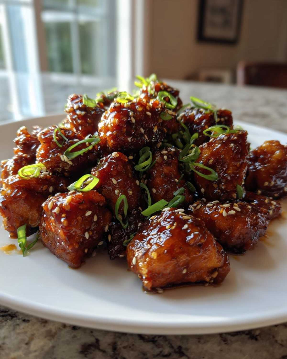 honey garlic chicken - detail 1