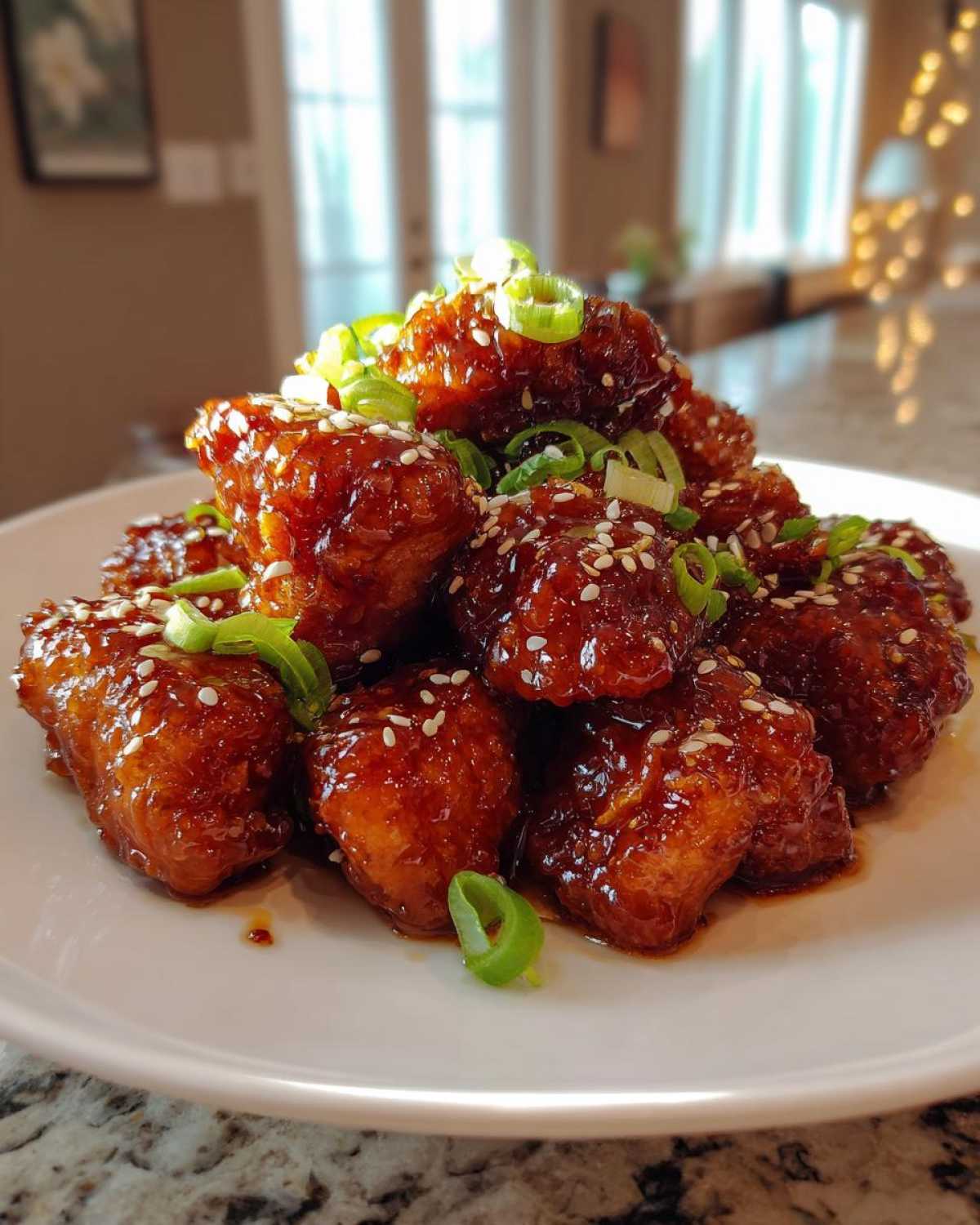 honey garlic chicken - detail 2