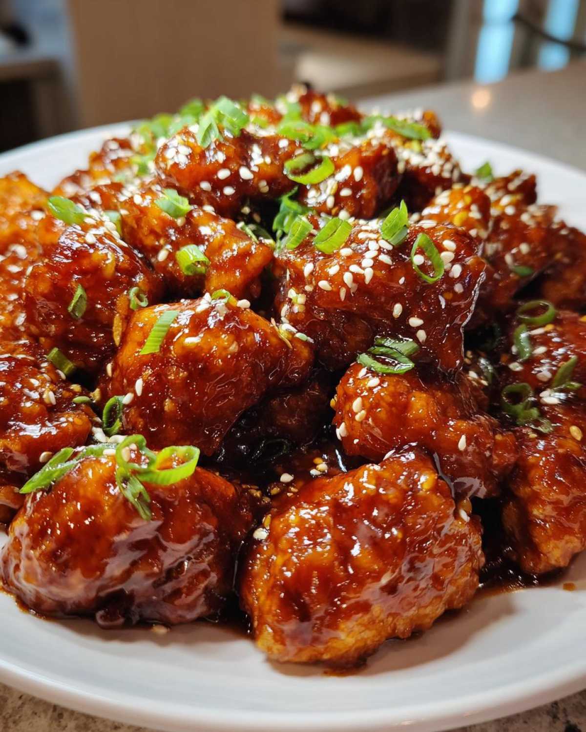 honey garlic chicken - detail 2