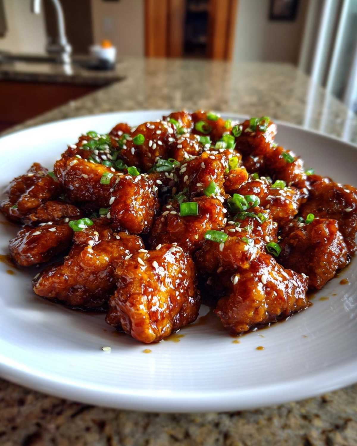 honey garlic chicken - detail 3