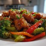 honey garlic chicken stir fry