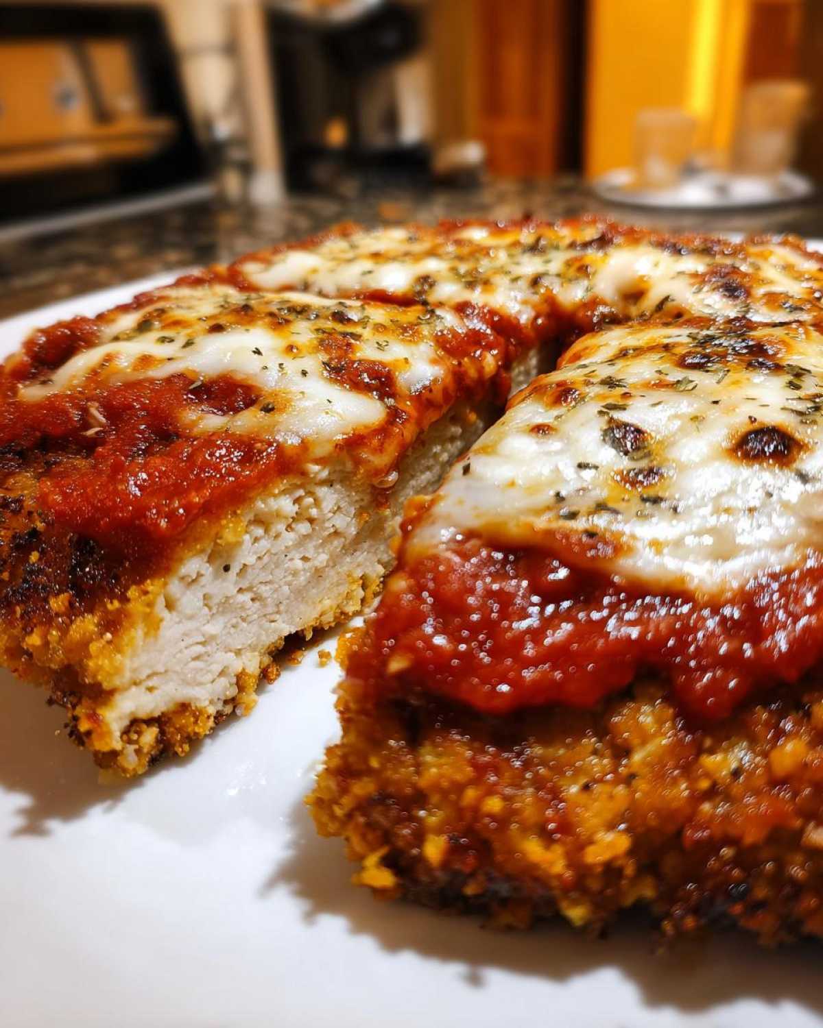 keto chicken parmesan - detail 1