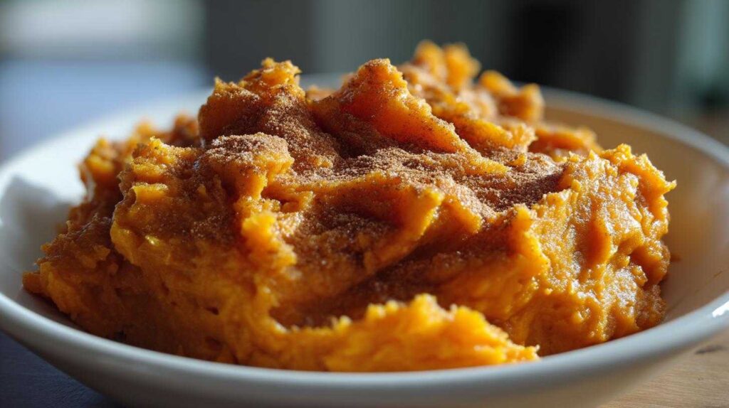 mashed sweet potatoes
