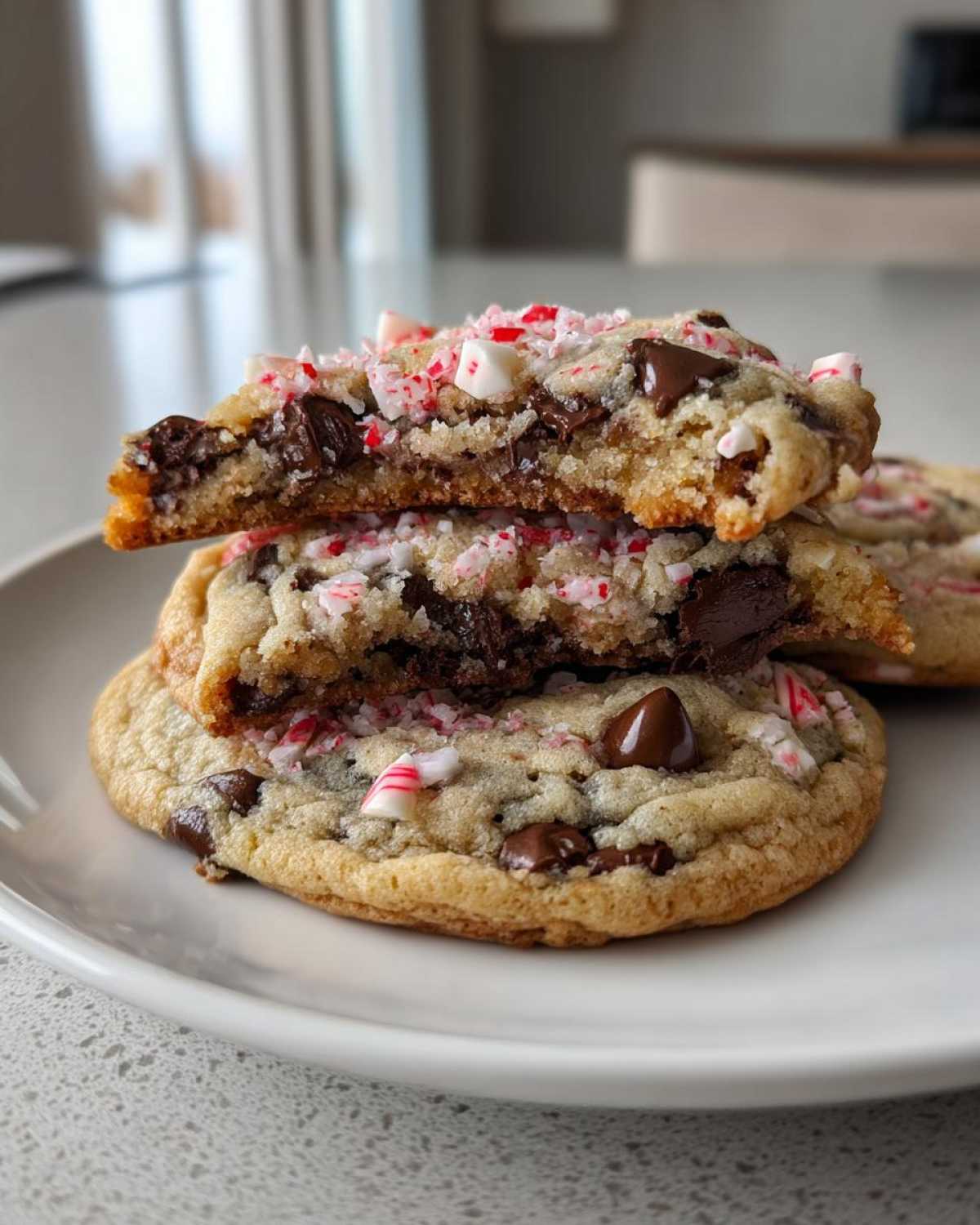 peppermint chocolate chip cookies - detail 1