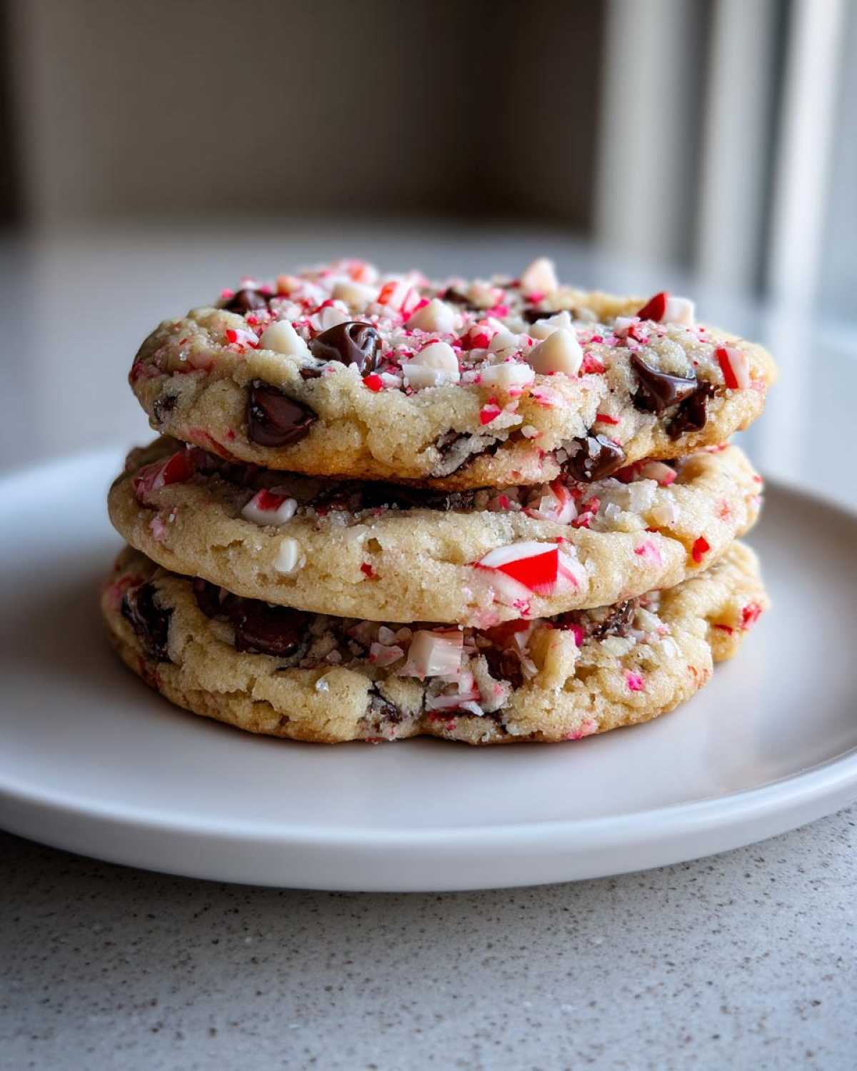 peppermint chocolate chip cookies - detail 2