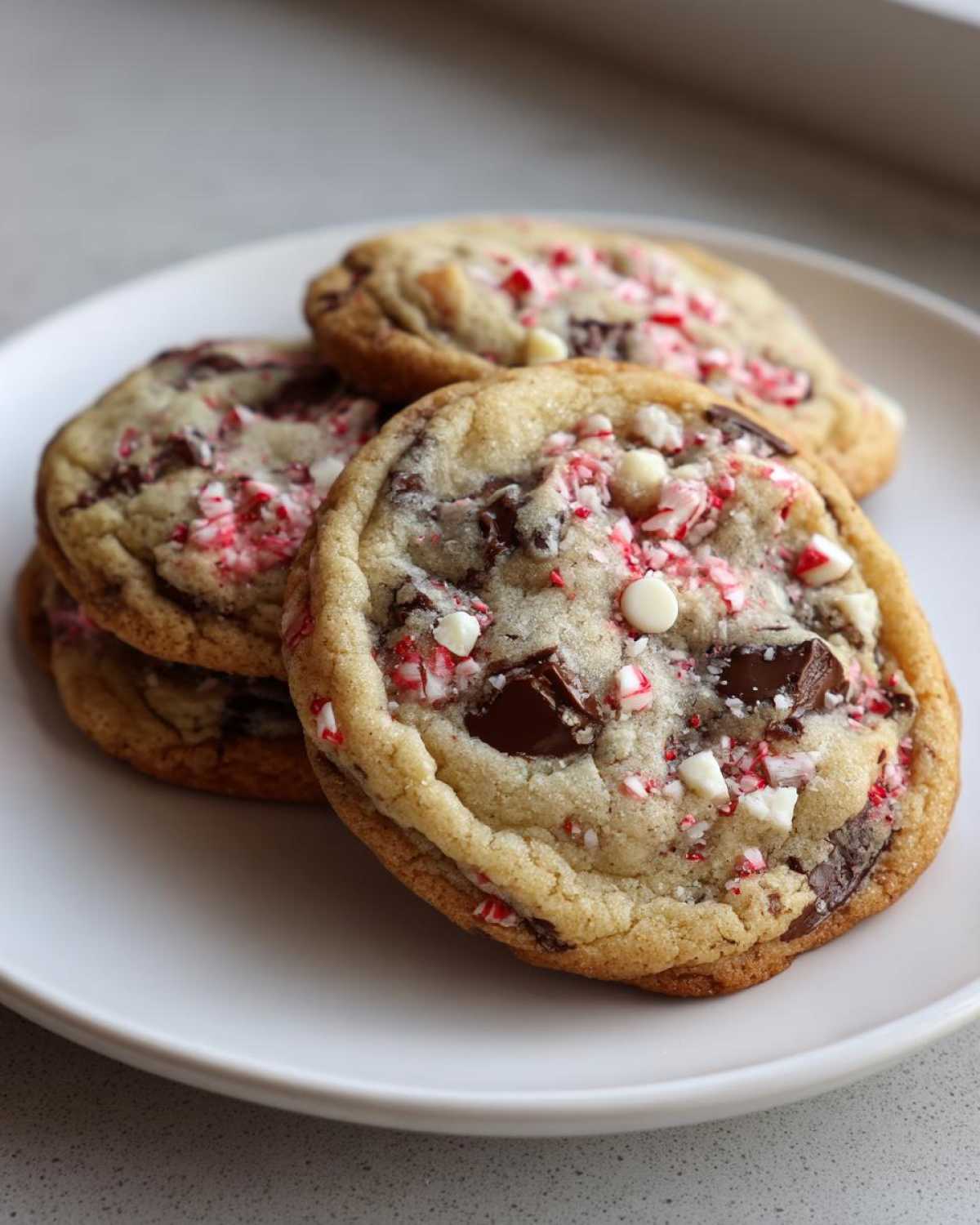 peppermint chocolate chip cookies - detail 3