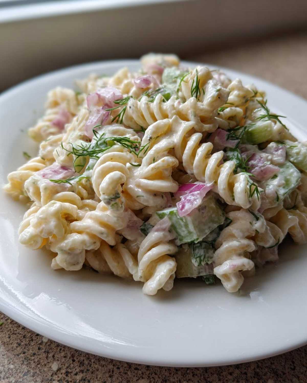 pickle pasta salad - detail 2