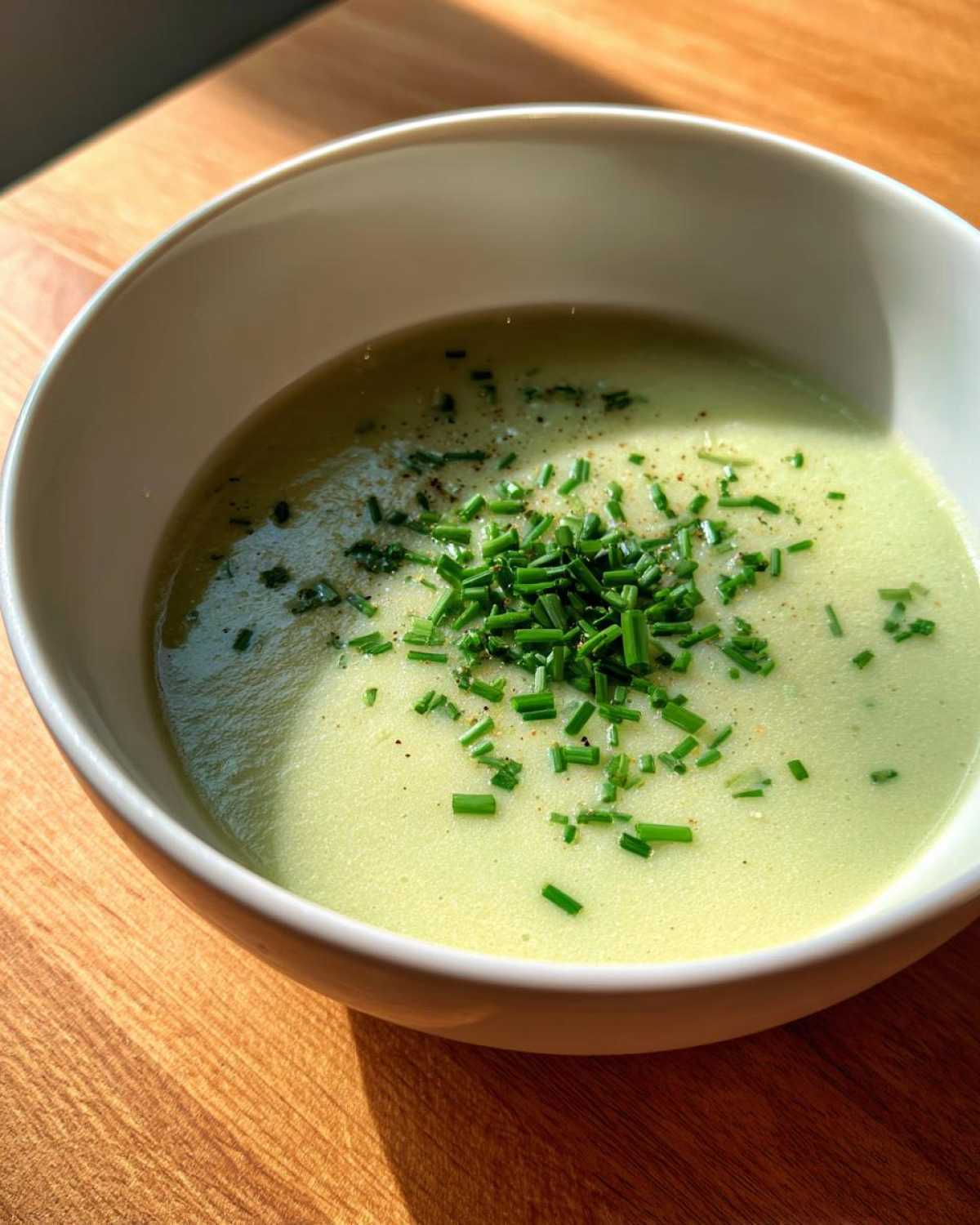 potato leek soup - detail 1