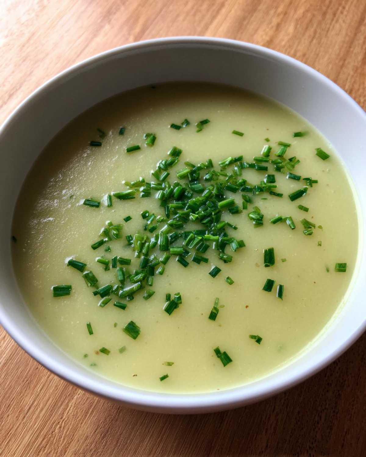 potato leek soup - detail 3