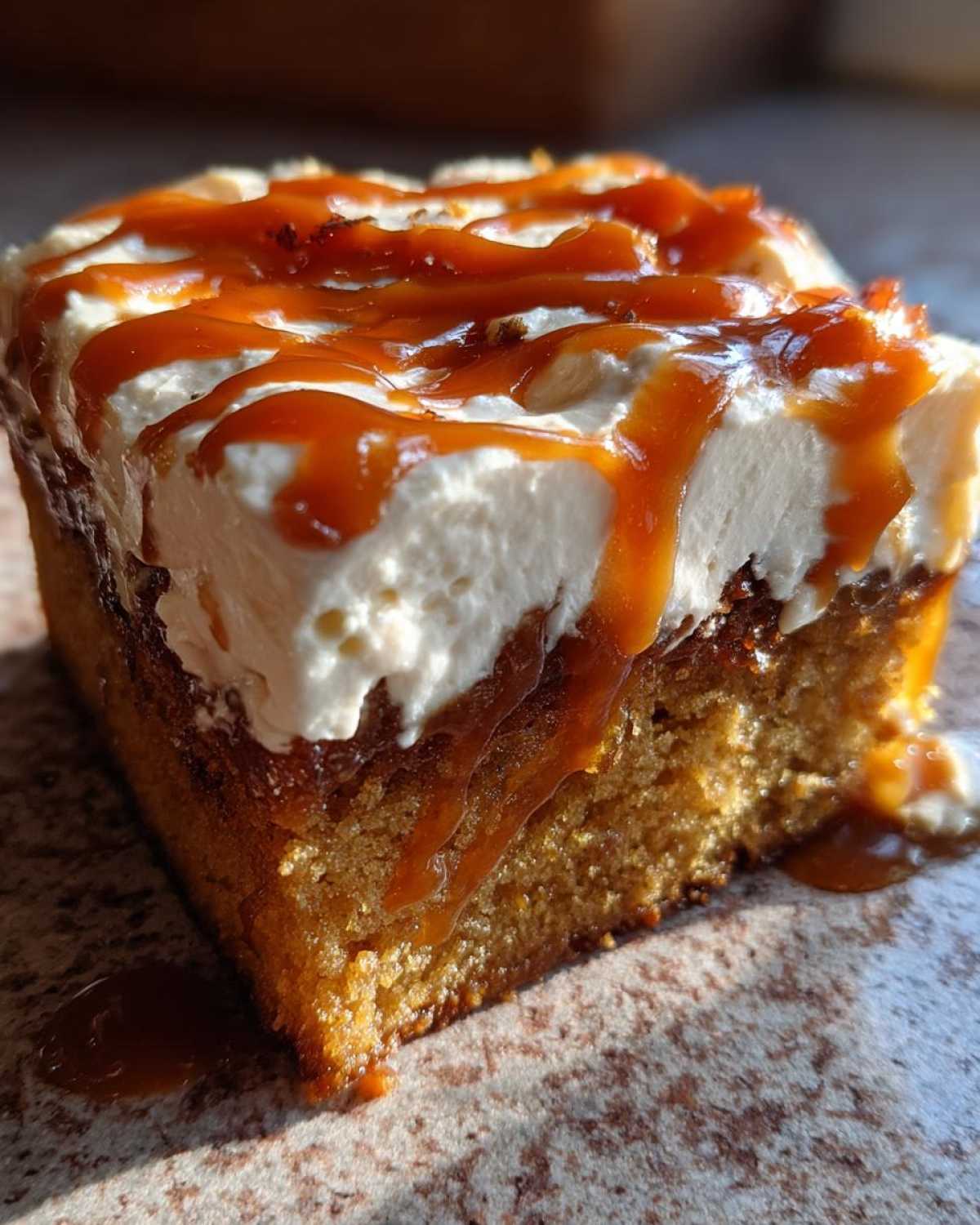 pumpkin poke cake - detail 3