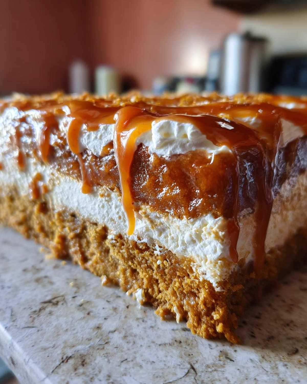 pumpkin poke cake - detail 4