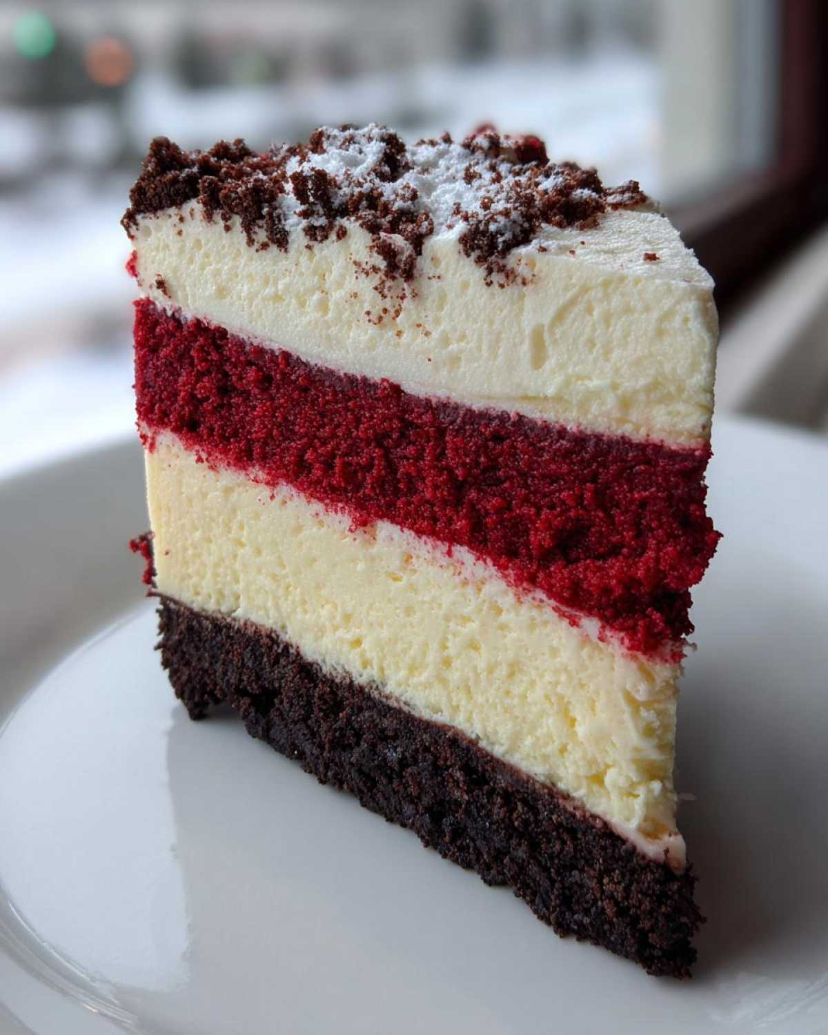 red velvet cheesecake - detail 3