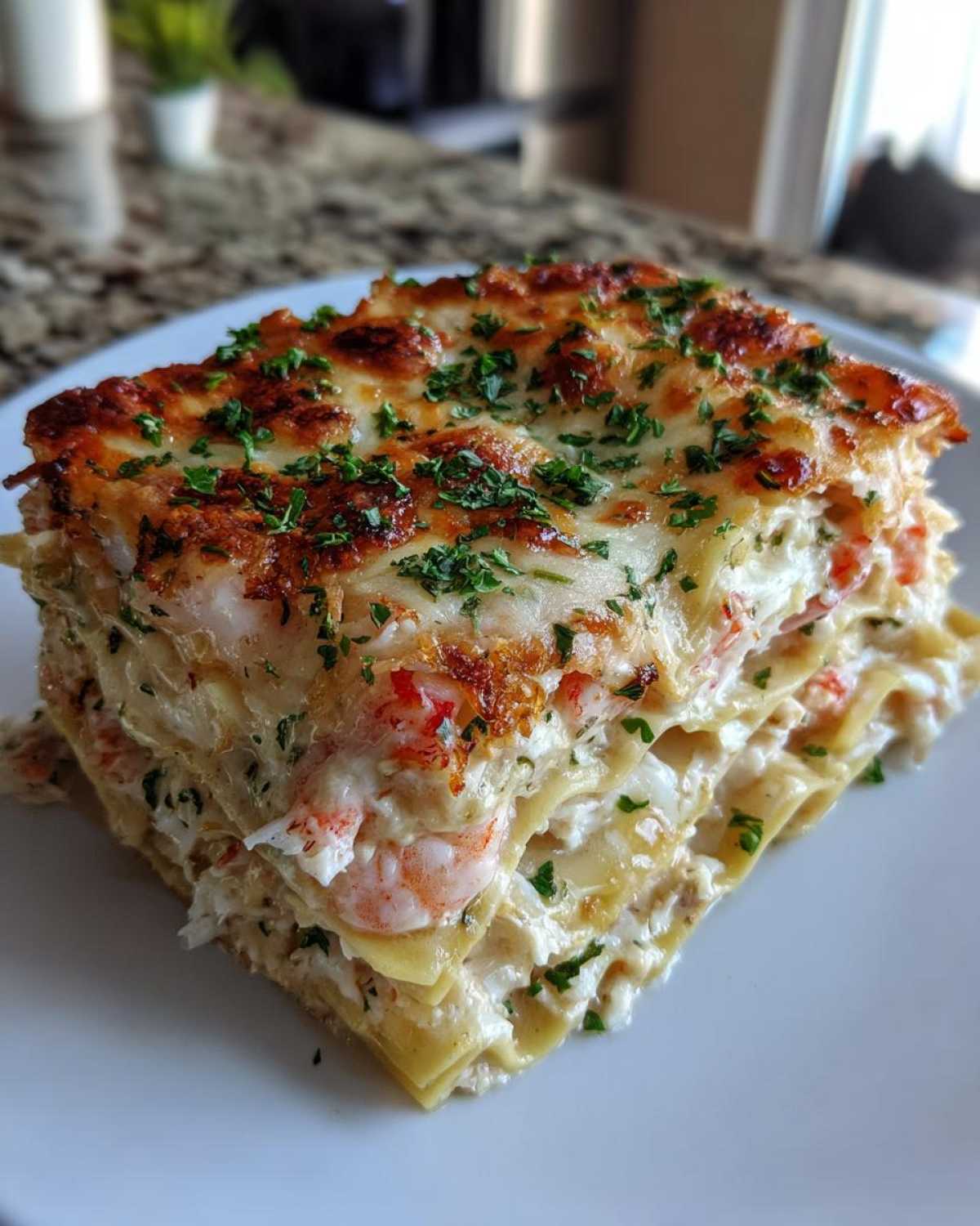 seafood lasagna - detail 2