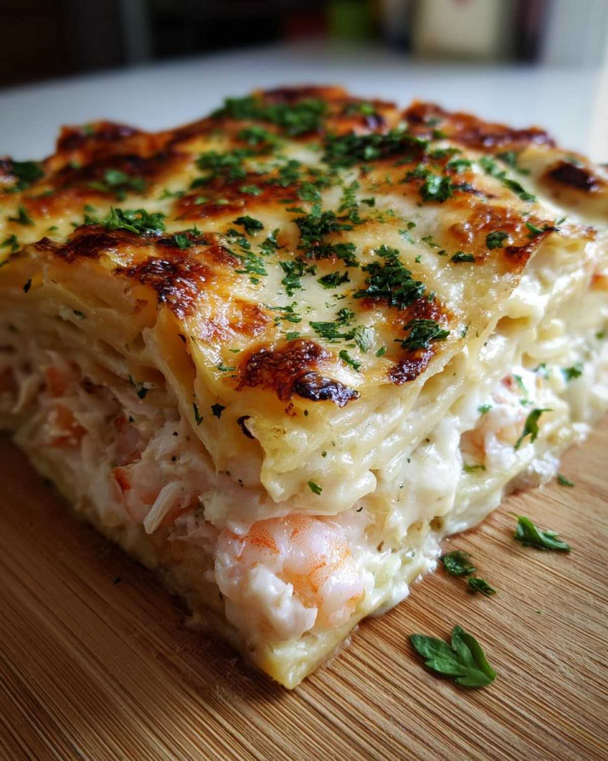 seafood lasagna - detail 3