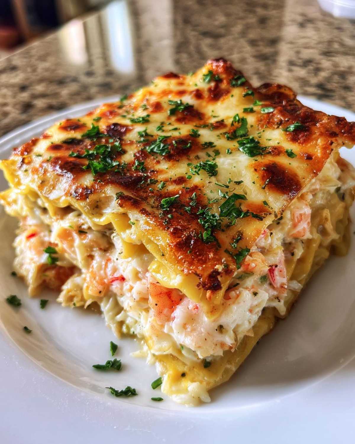 seafood lasagna - detail 4