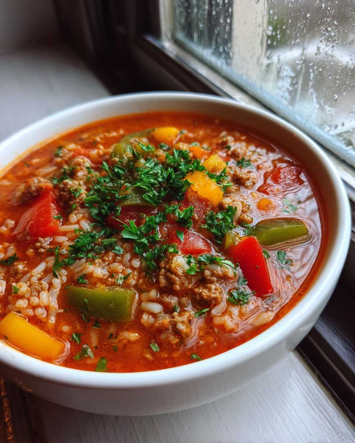 stuffed pepper soup - detail 2