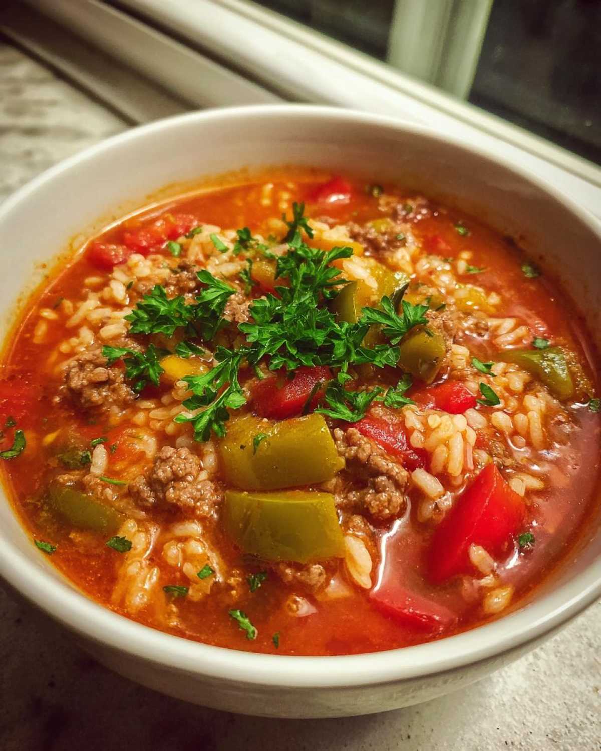 stuffed pepper soup - detail 4