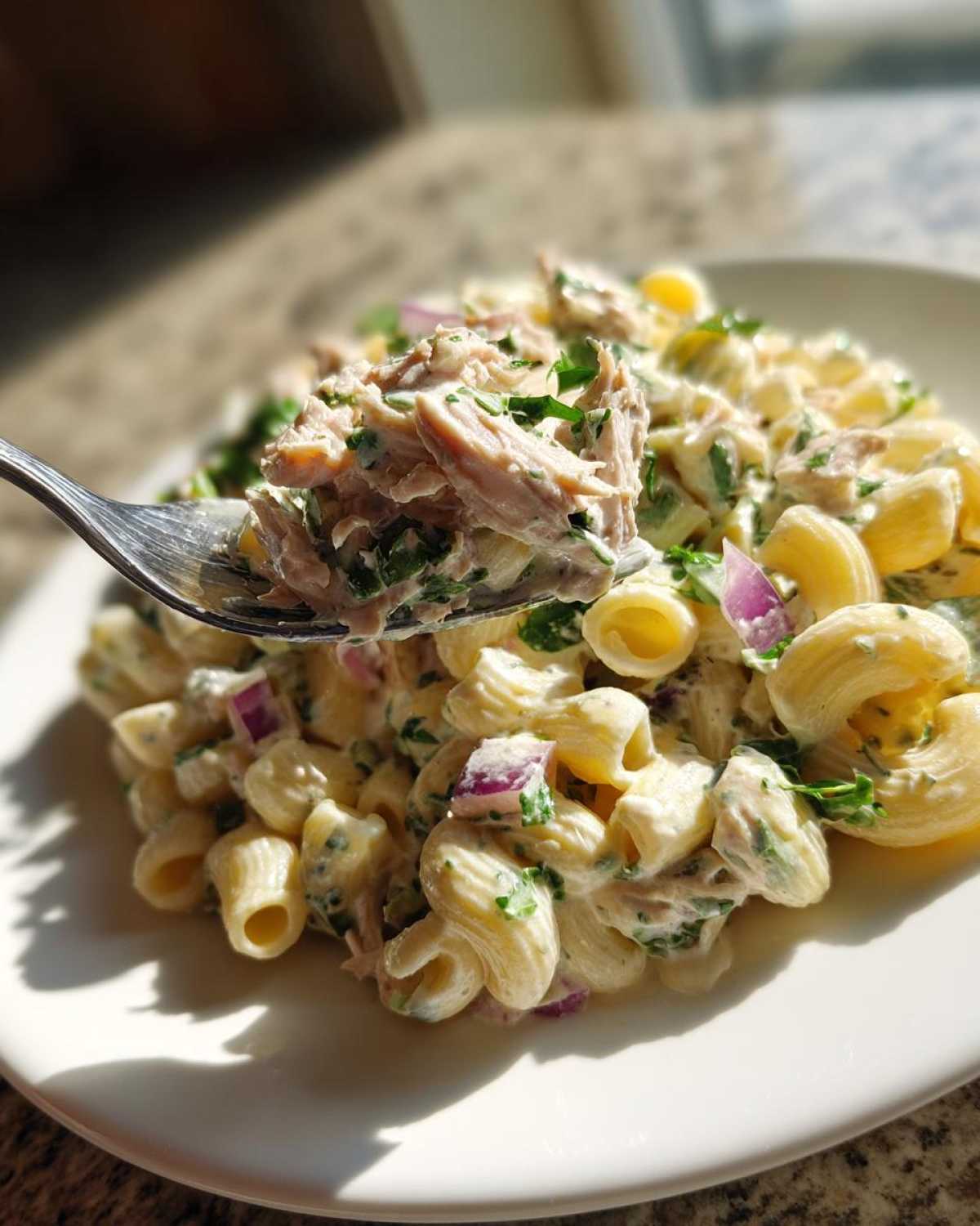 tuna pasta salad - detail 4