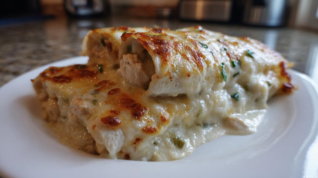white chicken enchiladas