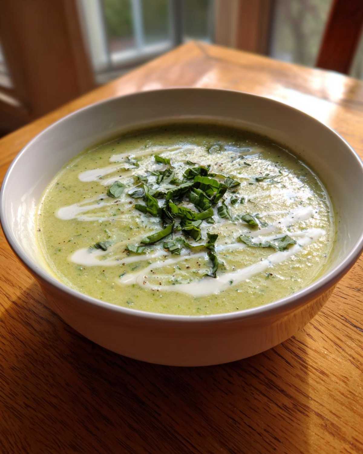 zucchini soup - detail 2