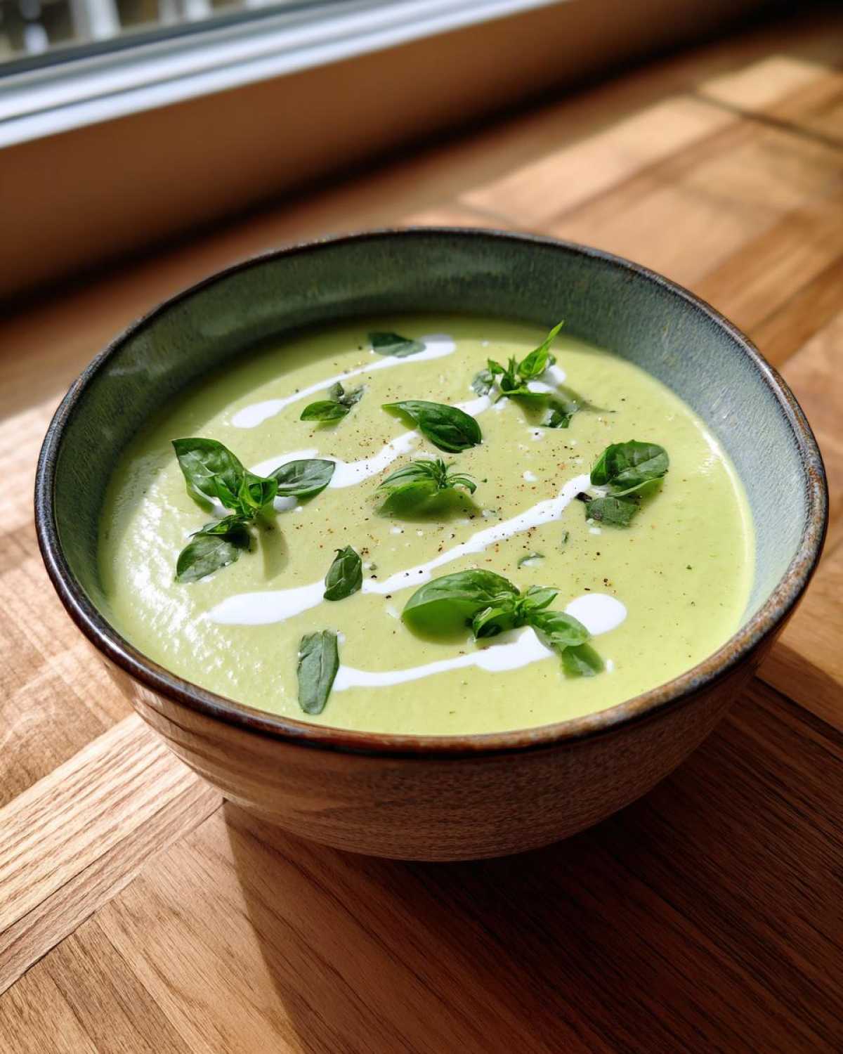 zucchini soup - detail 3